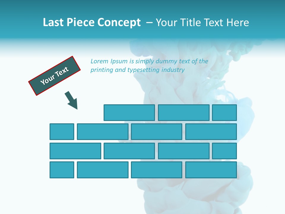 Turquoise Smoke PowerPoint Template