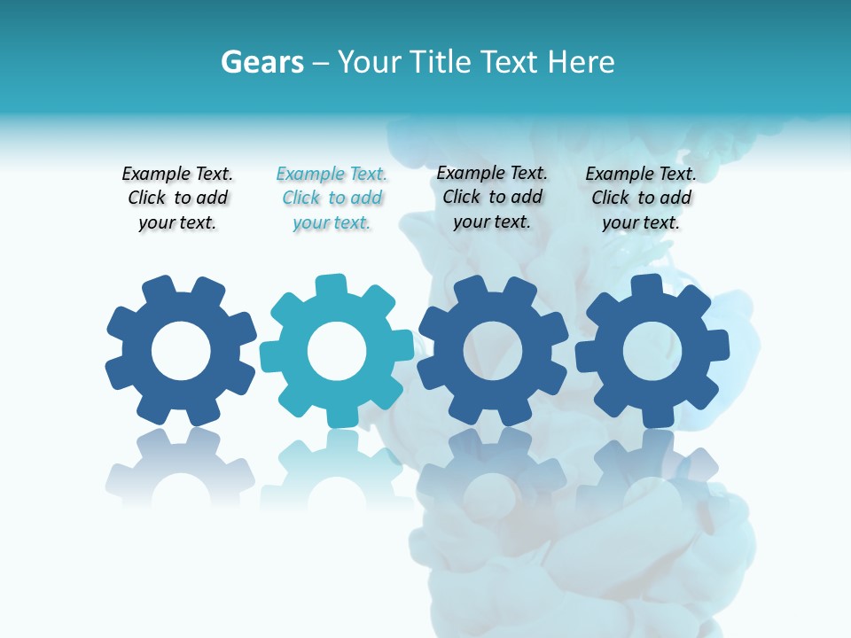 Turquoise Smoke PowerPoint Template