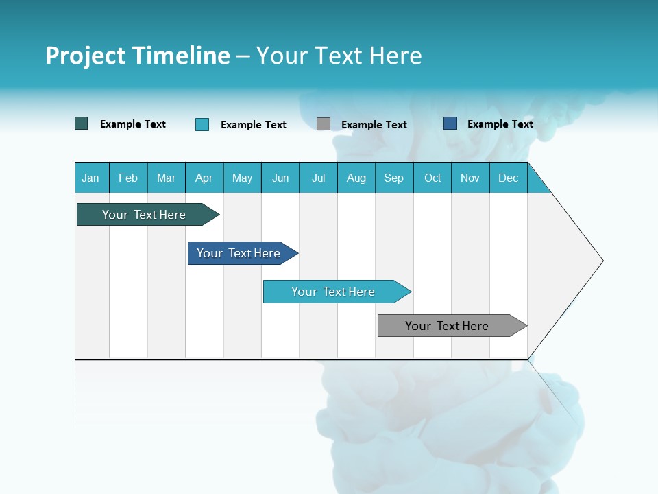 Turquoise Smoke PowerPoint Template