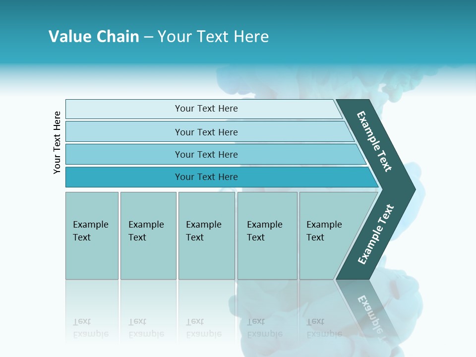 Turquoise Smoke PowerPoint Template