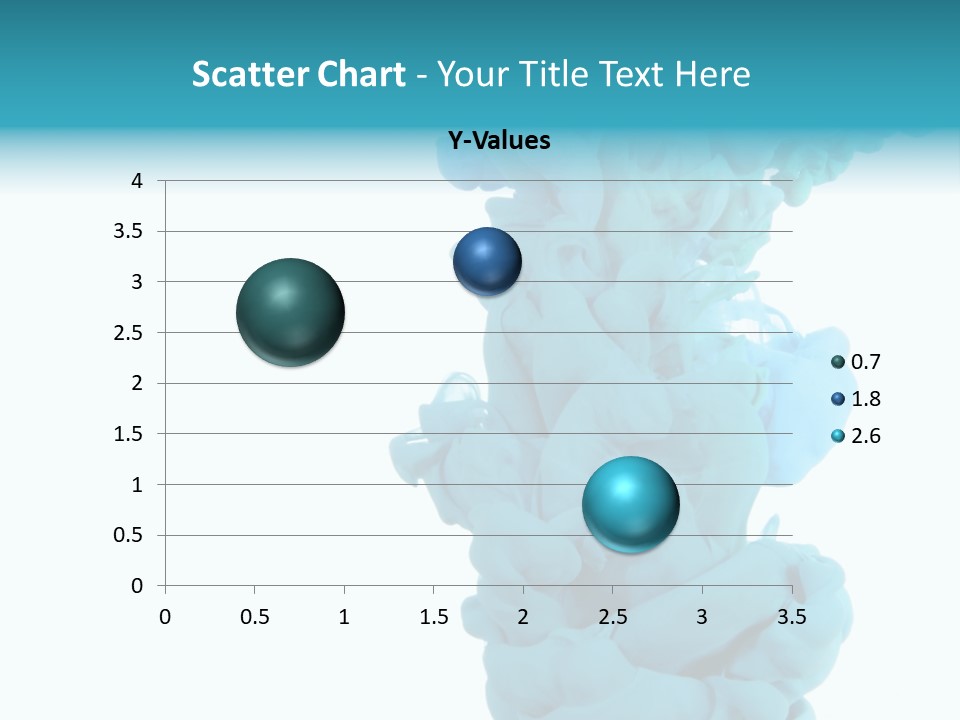 Turquoise Smoke PowerPoint Template