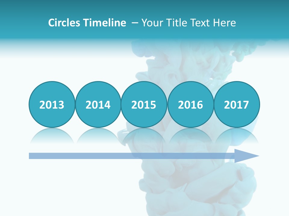 Turquoise Smoke PowerPoint Template