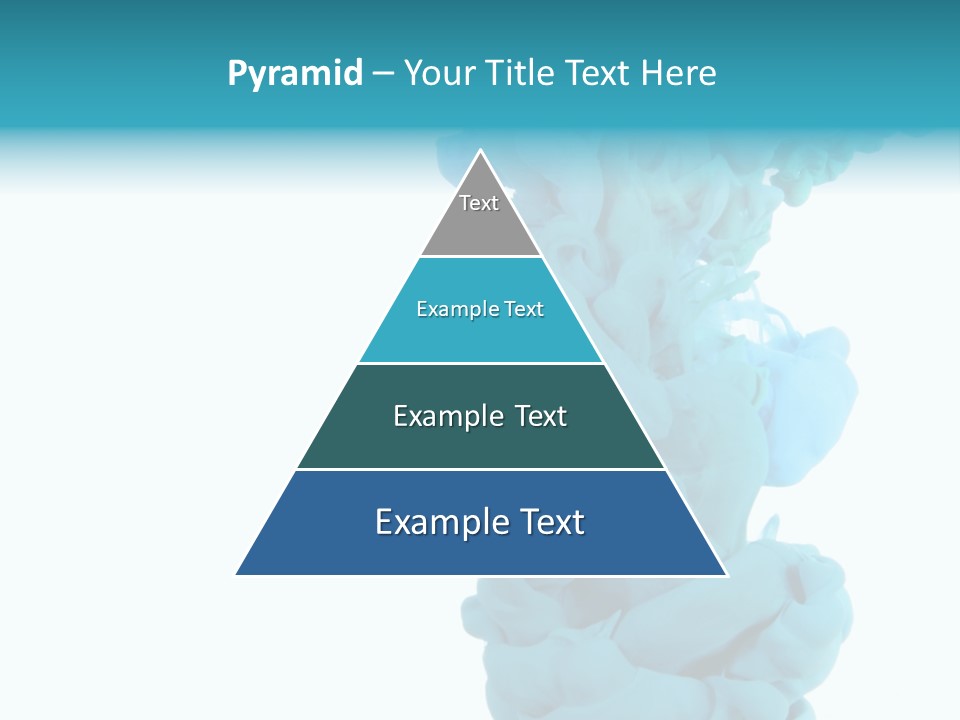 Turquoise Smoke PowerPoint Template