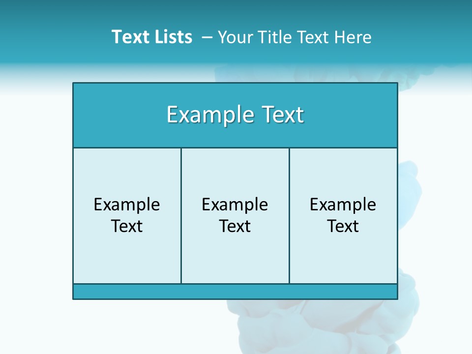 Turquoise Smoke PowerPoint Template