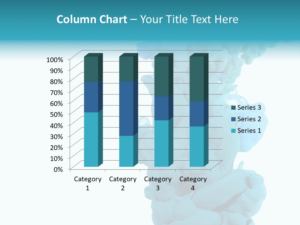 Turquoise Smoke PowerPoint Template