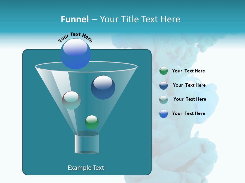 Turquoise Smoke PowerPoint Template