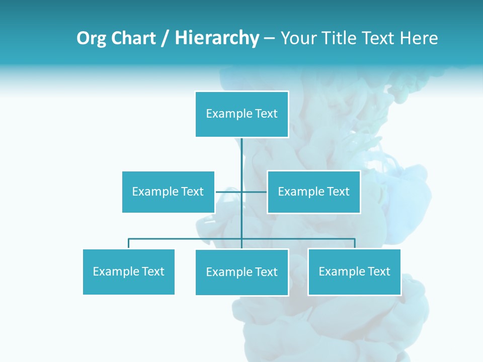 Turquoise Smoke PowerPoint Template