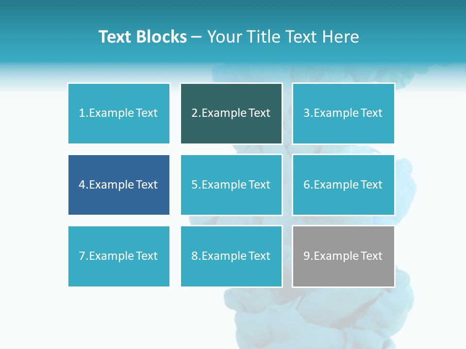 Turquoise Smoke PowerPoint Template