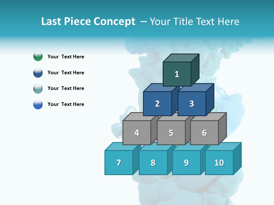 Turquoise Smoke PowerPoint Template