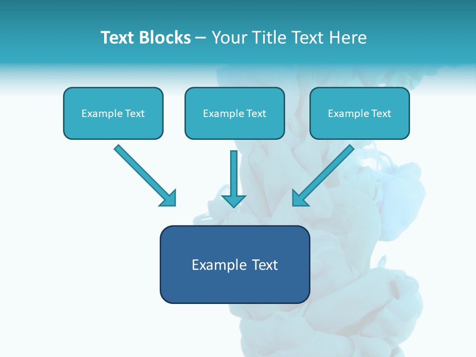 Turquoise Smoke PowerPoint Template