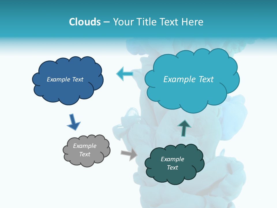 Turquoise Smoke PowerPoint Template