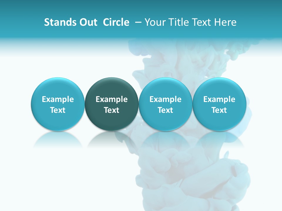 Turquoise Smoke PowerPoint Template