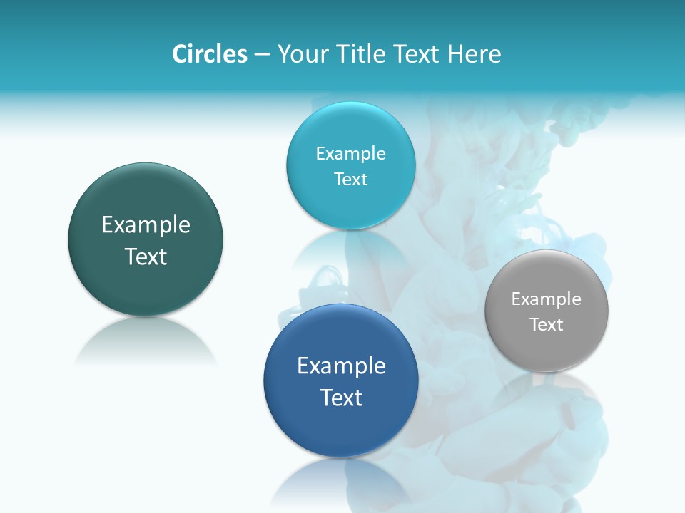 Turquoise Smoke PowerPoint Template