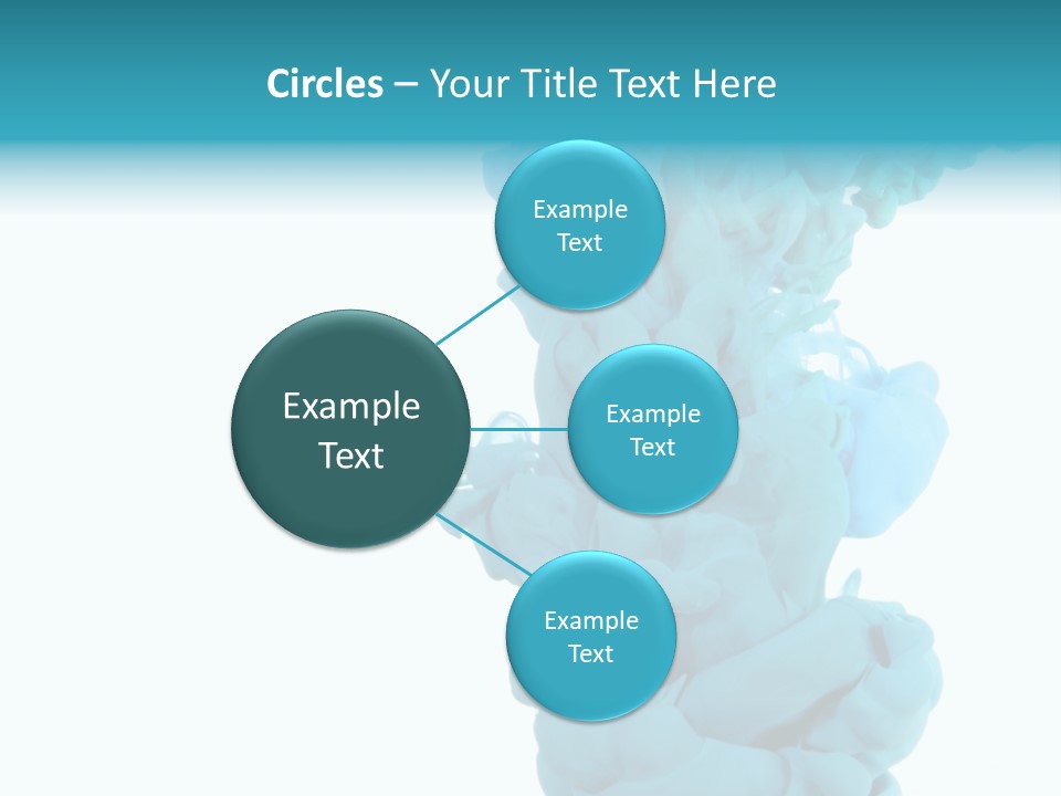 Turquoise Smoke PowerPoint Template