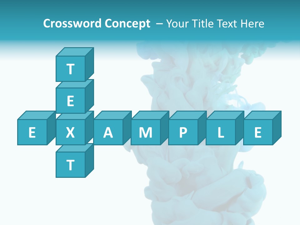 Turquoise Smoke PowerPoint Template