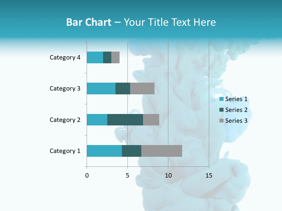 Turquoise Smoke PowerPoint Template