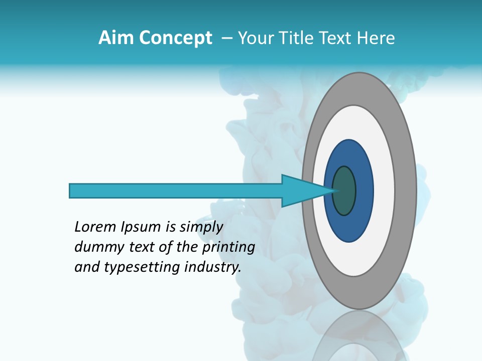 Turquoise Smoke PowerPoint Template