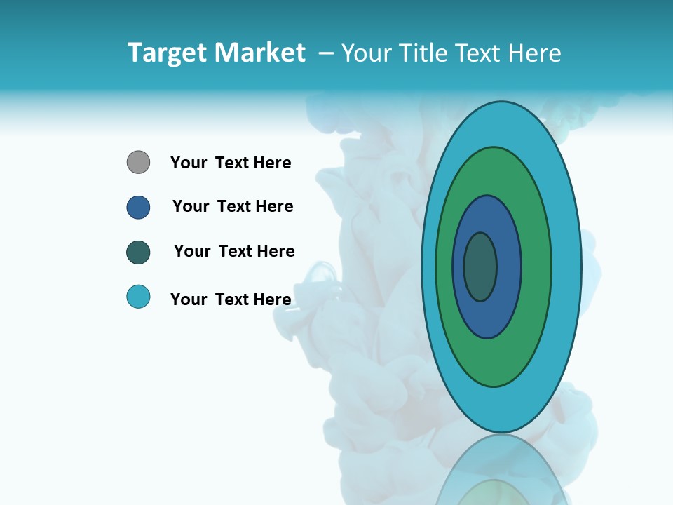 Turquoise Smoke PowerPoint Template
