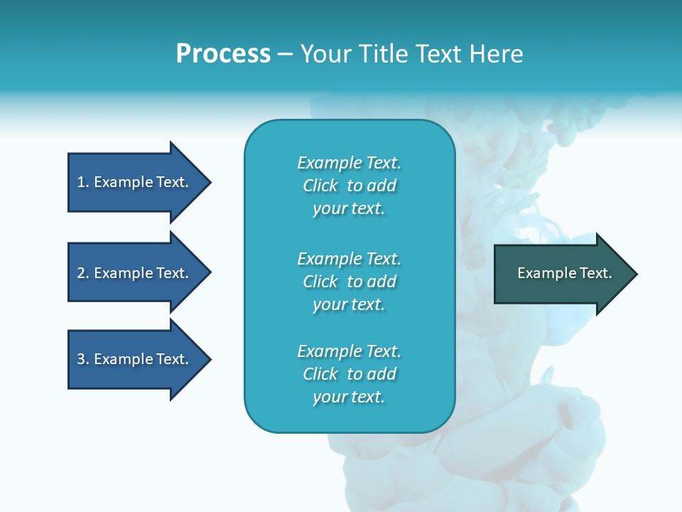 Turquoise Smoke PowerPoint Template