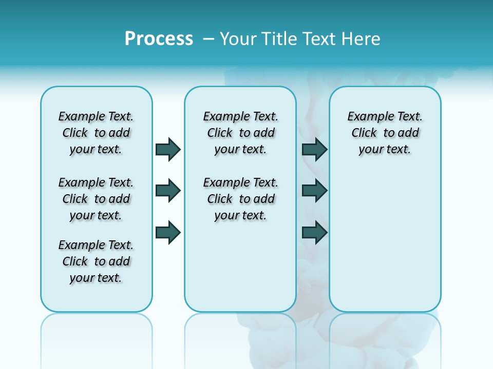 Turquoise Smoke PowerPoint Template