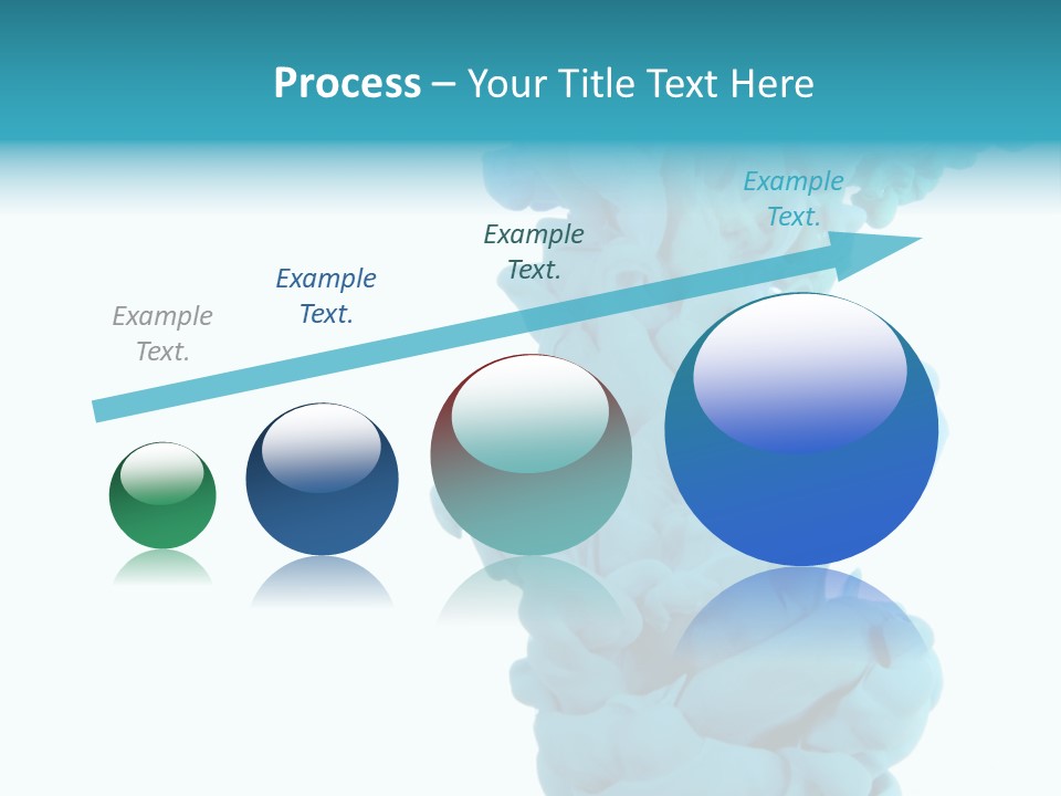 Turquoise Smoke PowerPoint Template