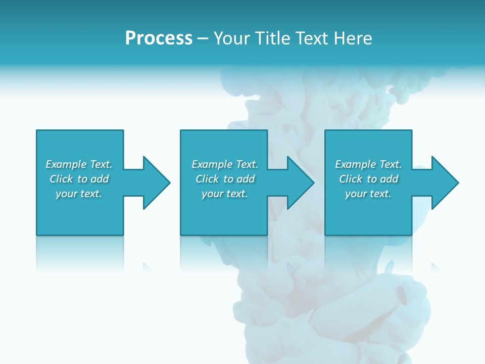 Turquoise Smoke PowerPoint Template
