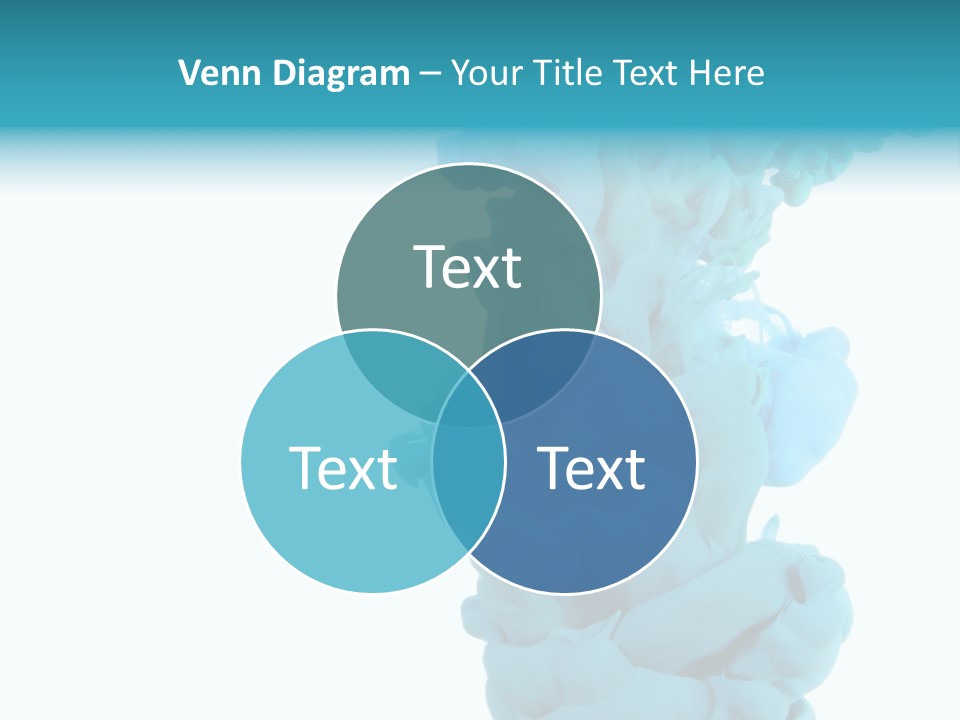 Turquoise Smoke PowerPoint Template