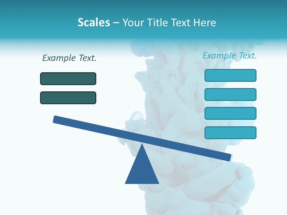 Turquoise Smoke PowerPoint Template