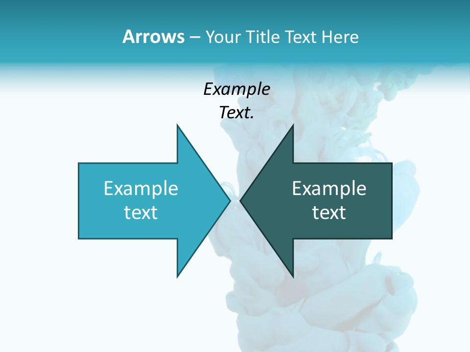 Turquoise Smoke PowerPoint Template