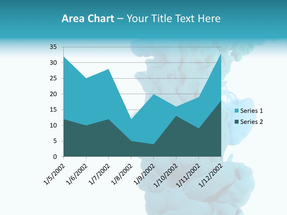Turquoise Smoke PowerPoint Template