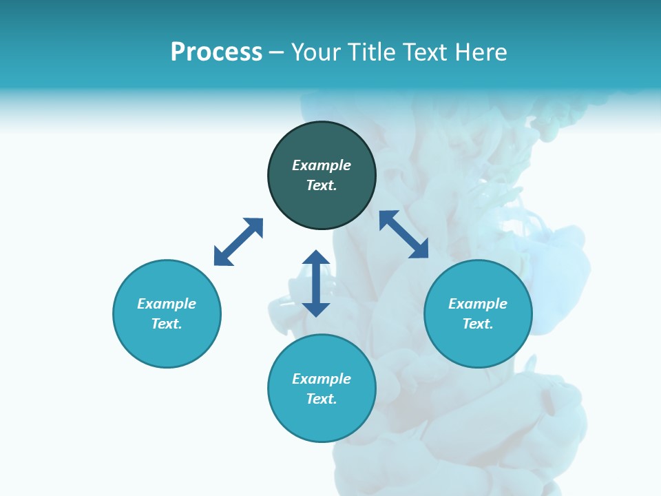 Turquoise Smoke PowerPoint Template