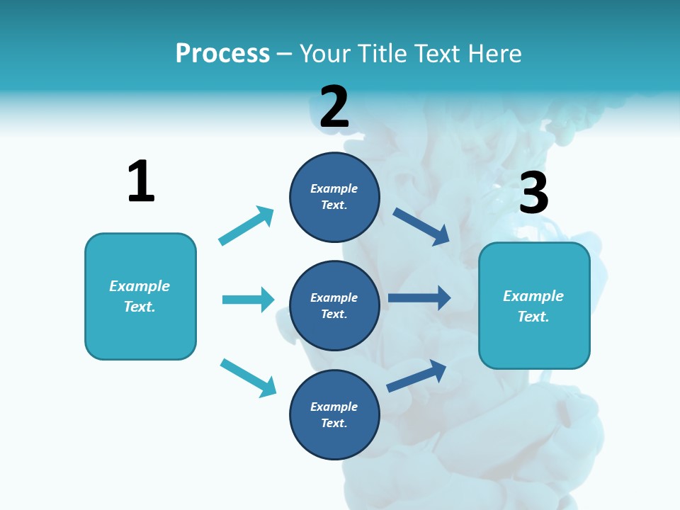 Turquoise Smoke PowerPoint Template