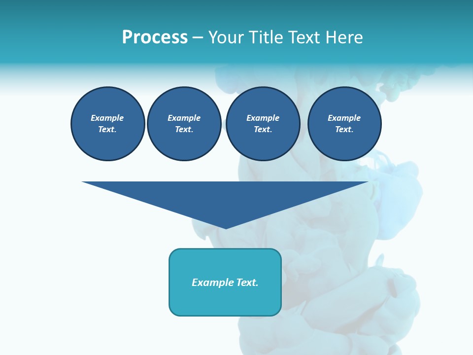 Turquoise Smoke PowerPoint Template