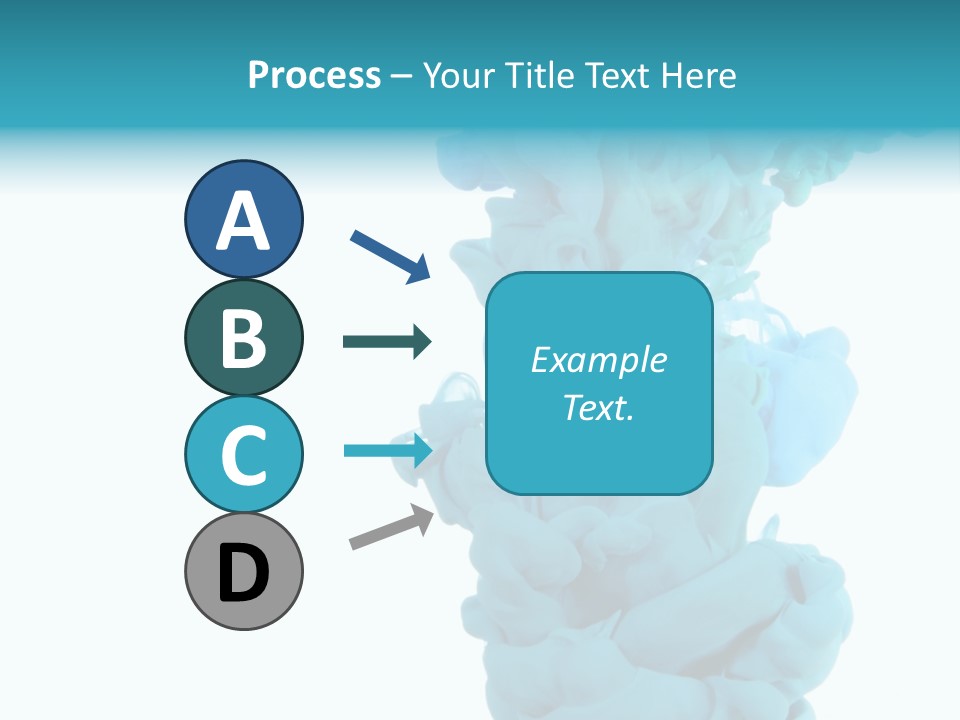 Turquoise Smoke PowerPoint Template
