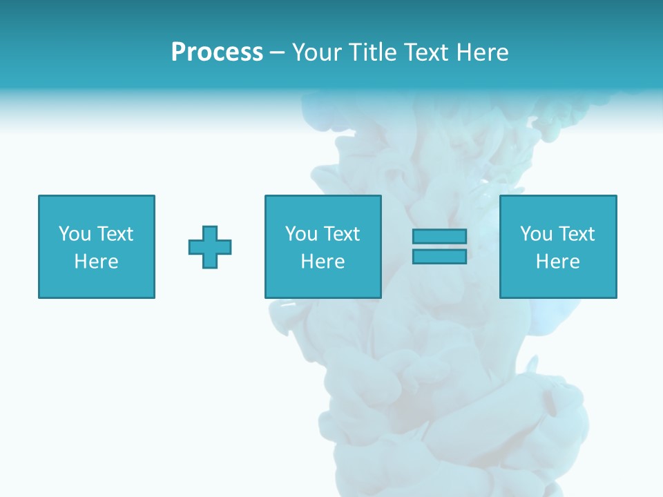 Turquoise Smoke PowerPoint Template