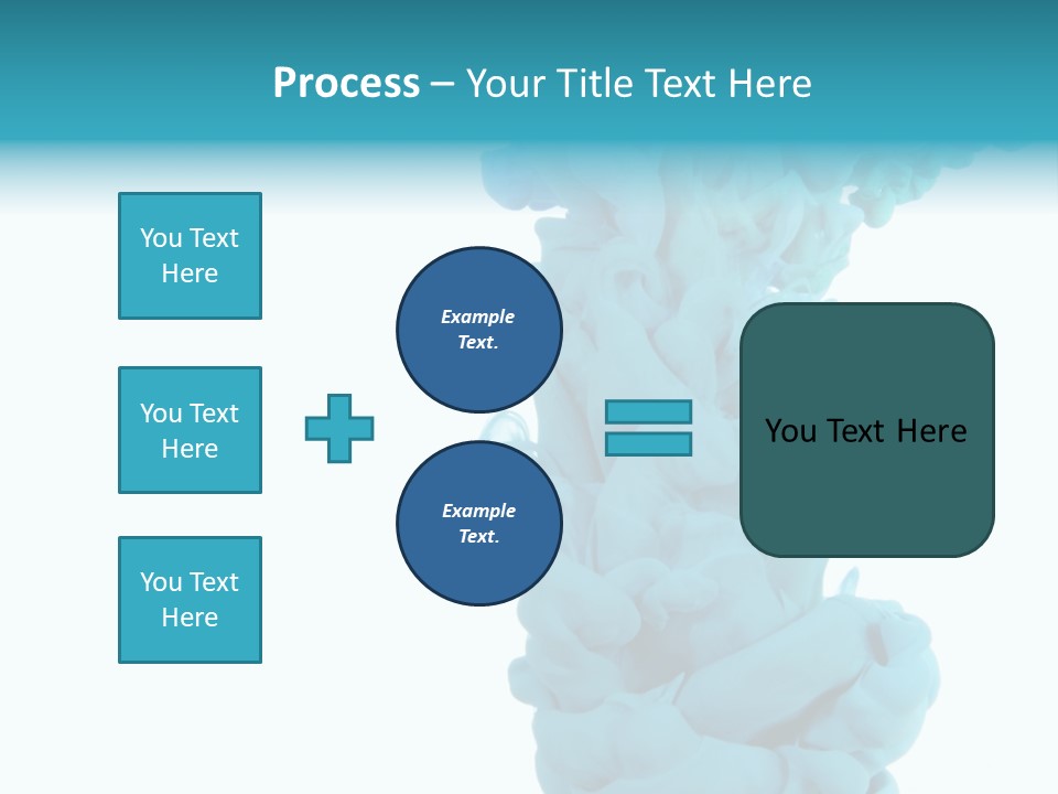 Turquoise Smoke PowerPoint Template