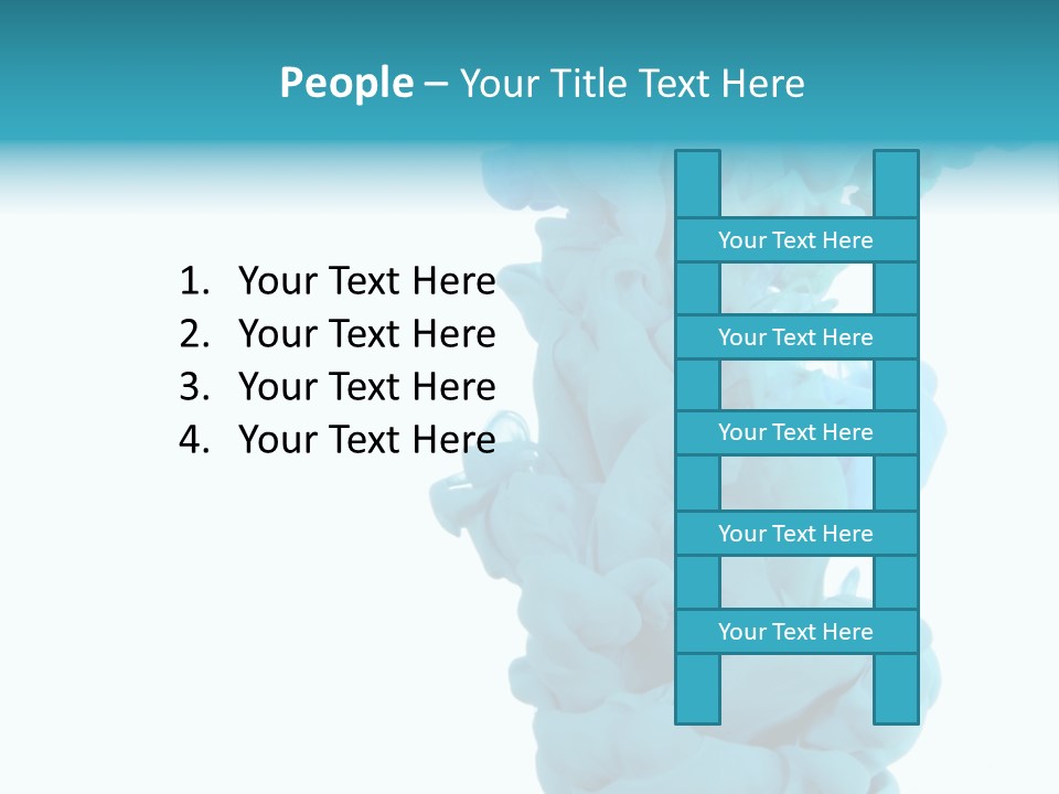 Turquoise Smoke PowerPoint Template