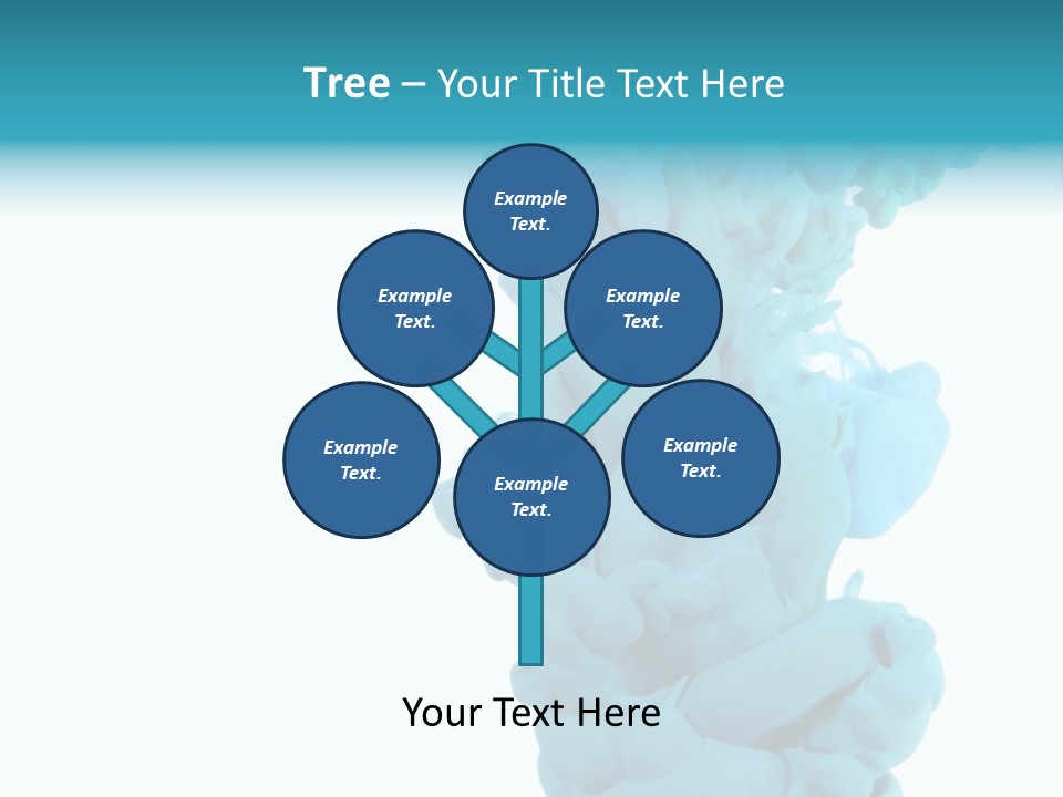 Turquoise Smoke PowerPoint Template