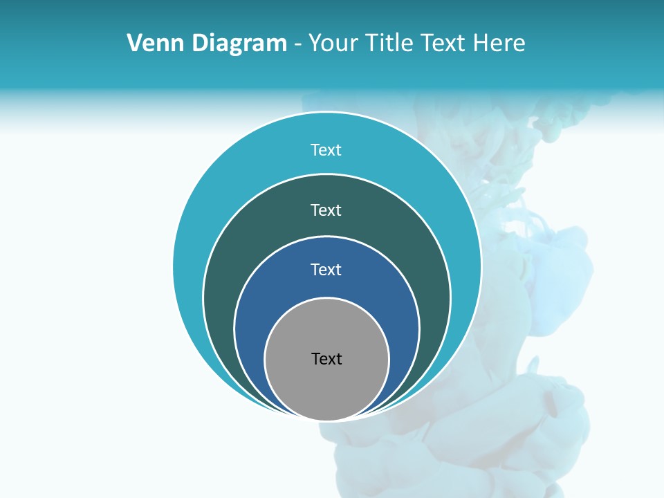 Turquoise Smoke PowerPoint Template