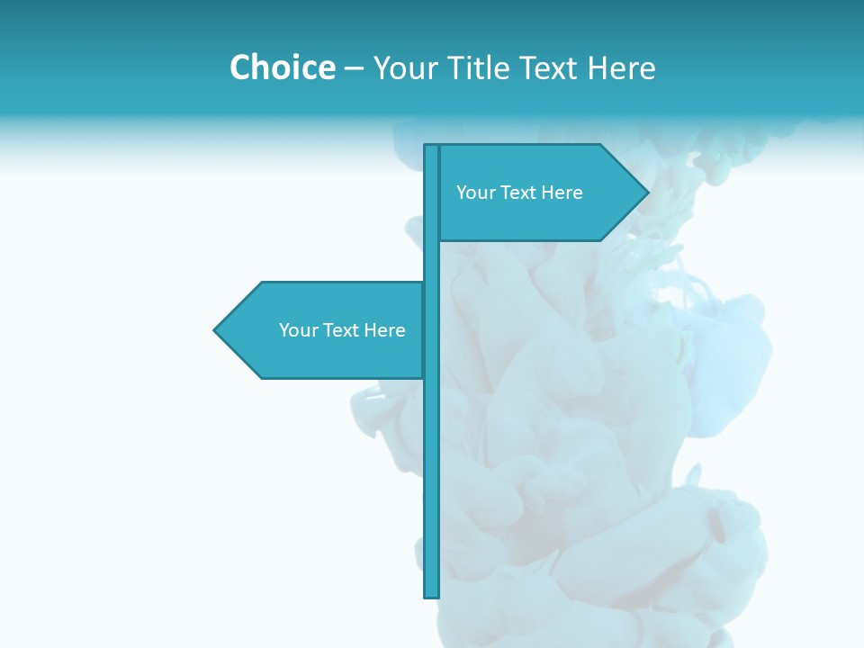 Turquoise Smoke PowerPoint Template