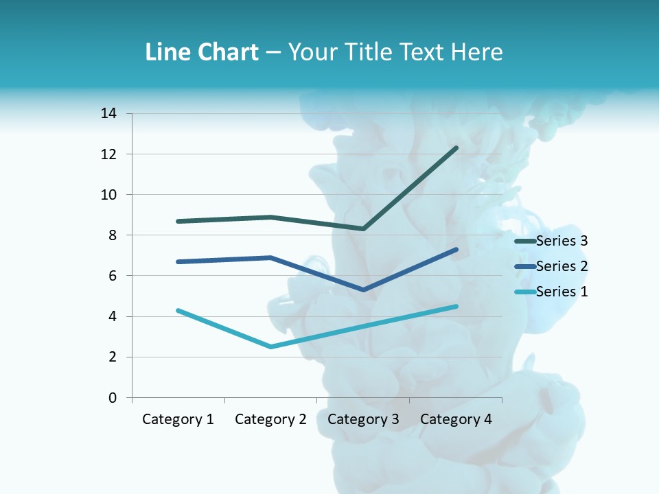 Turquoise Smoke PowerPoint Template