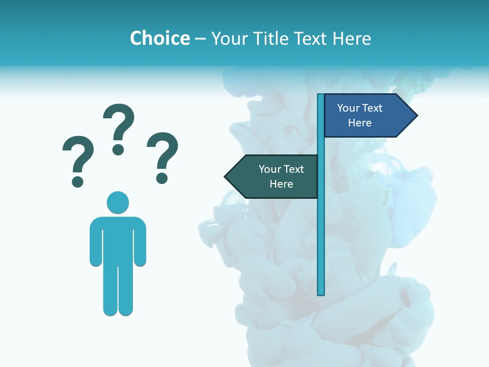 Turquoise Smoke PowerPoint Template