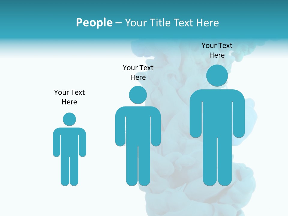 Turquoise Smoke PowerPoint Template