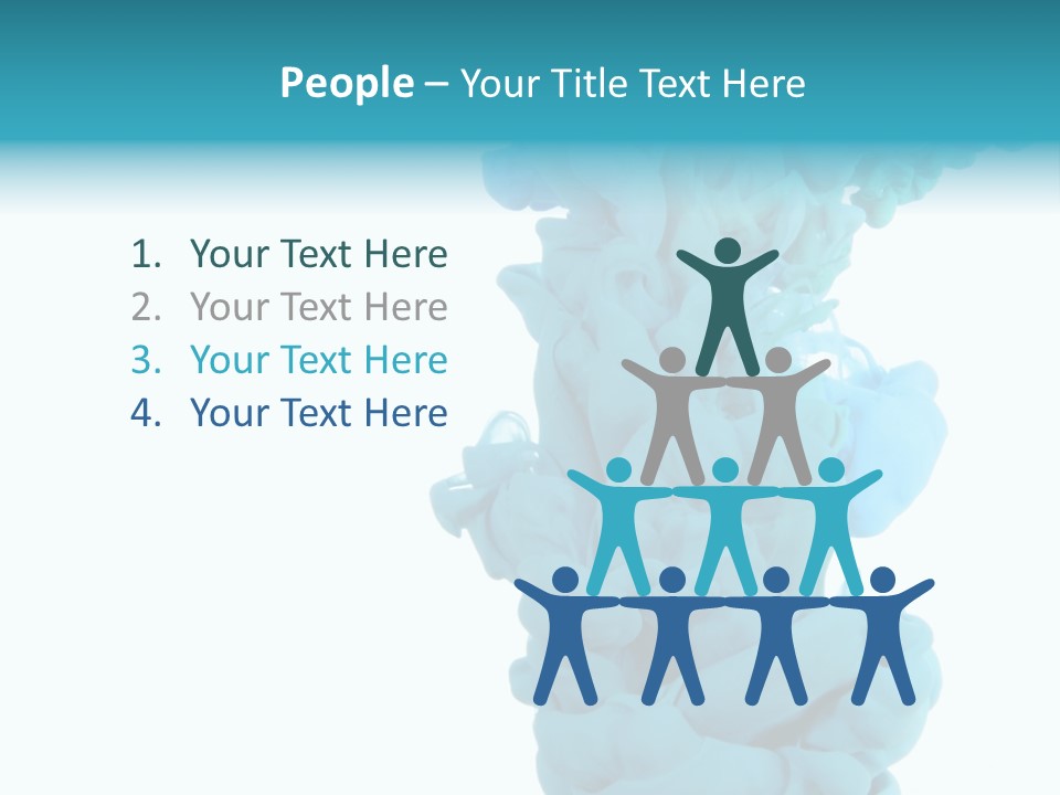 Turquoise Smoke PowerPoint Template