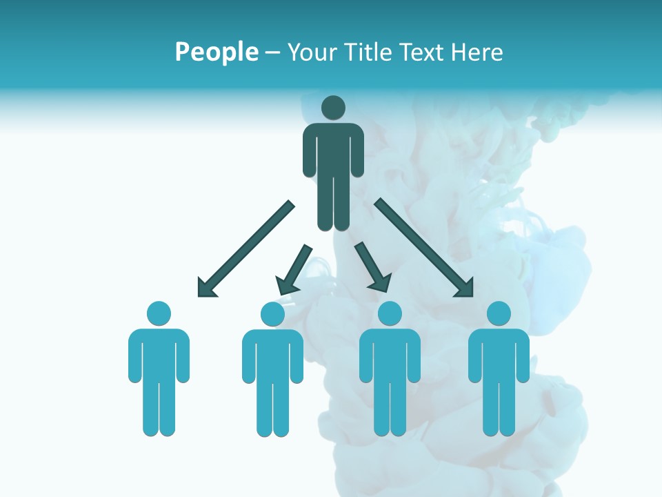 Turquoise Smoke PowerPoint Template