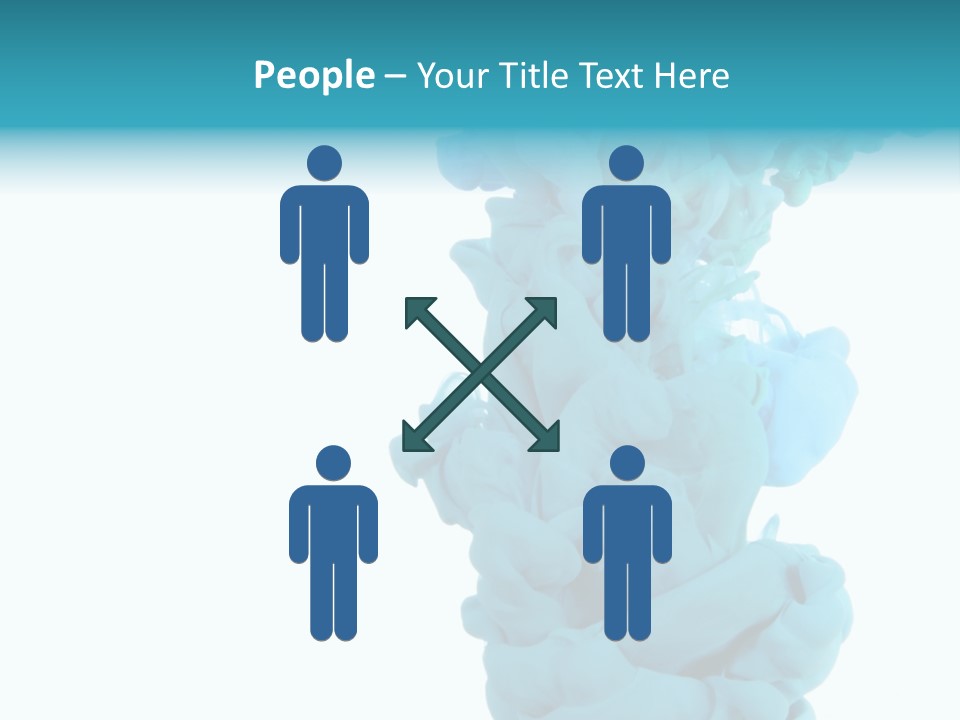 Turquoise Smoke PowerPoint Template