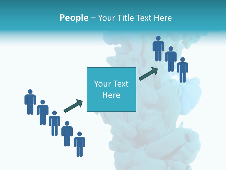 Turquoise Smoke PowerPoint Template