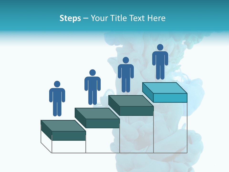 Turquoise Smoke PowerPoint Template