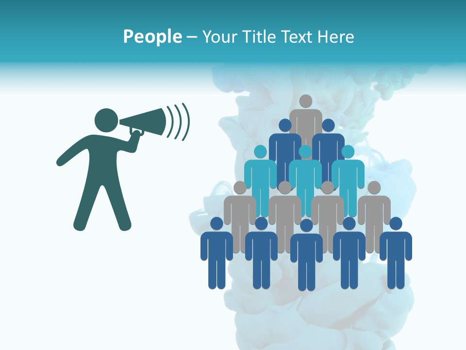 Turquoise Smoke PowerPoint Template