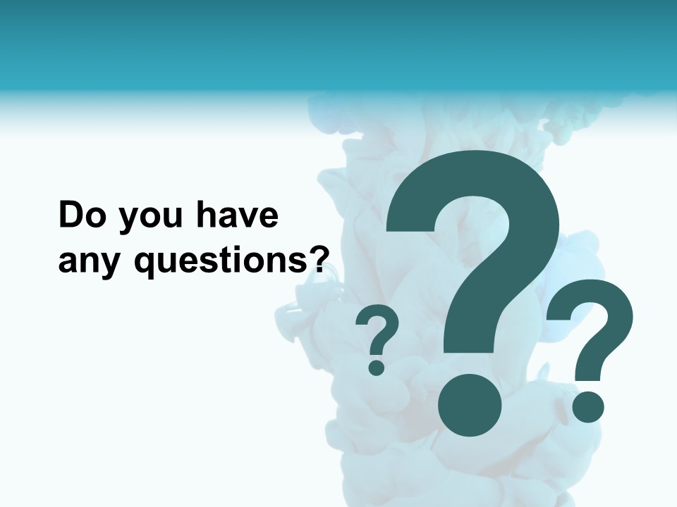 Turquoise Smoke PowerPoint Template